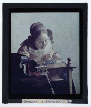 Vermeer, Die Spitzenklöpplerin (Paris Louvre MI 1448)