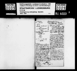 Kirchen- und Schuldiener: Aufzugs-, Investitur- und Vikariatskosten, Oberamt Neckarsulm