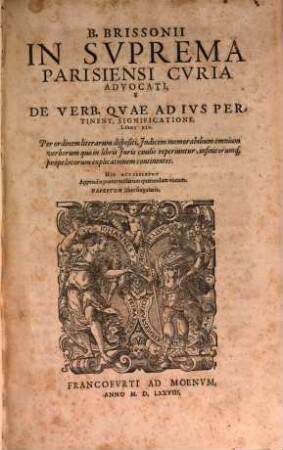 De Verborum quae ad Jus Pertinent Significatione : Libri XIX.