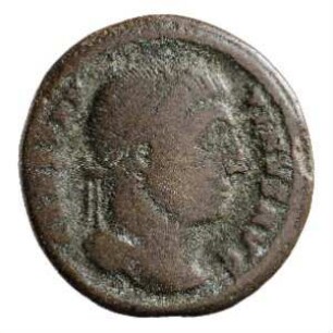 Münze, Follis, Aes 3, 324 n. Chr.