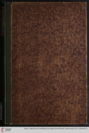 54: Kunstchronik und Kunstmarkt: Wochenschrift für Kenner und Sammler