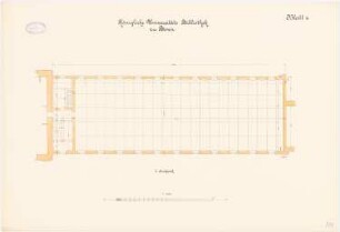 Rheinische Friedrich-Wilhelms-Universität Bonn Bibliothek: Bibliothek-Westflügel: Grundriss 2. Obergeschoss 1:100