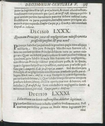 Decisio LXXXI - Ultima
