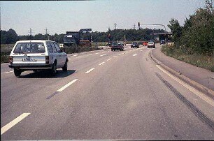 Knoten Ost, Zufahrt von Osten (Ludwigsburg)
