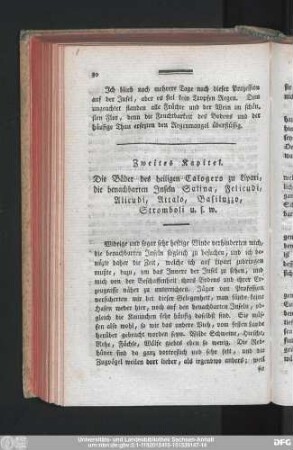 Zweites Kapitel. Die Bäder des heiligen Calogero zu Lipari, die benachbarten Inseln Salina, Felicudi, Alicudi, Attalo, Basiluzzo, Stromboli u.s.w.