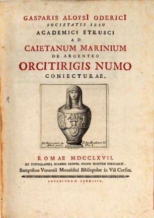 De argenteo Orcitirigis Nomo coniecturae