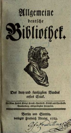 Allgemeine deutsche Bibliothek, 53. 1783
