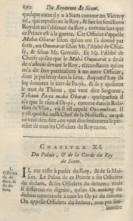 Chapitre XI. Du palais, & de la garde du Roy de Siam