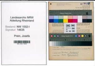 Entnazifizierung Josefa Prein, geb. 26.05.1914 (Kaufm.Angest.)