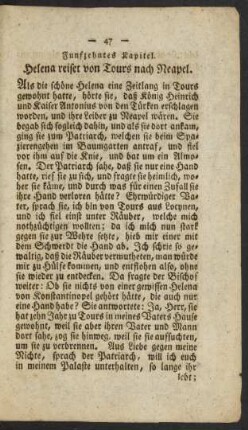 Funfzehntes Kapitel. Helena reiset von Tours nach Neapel