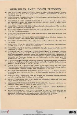 Miniaturen,Email, Dosen, Elfenbein (Nr. 149-174)