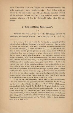 2. Gemeinrechtliche Kontroversen
