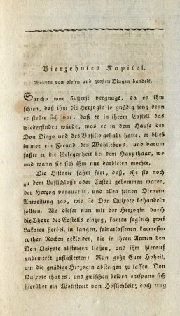 Vierzehntes Kapitel. Welches von vielen und großen Dingen handelt