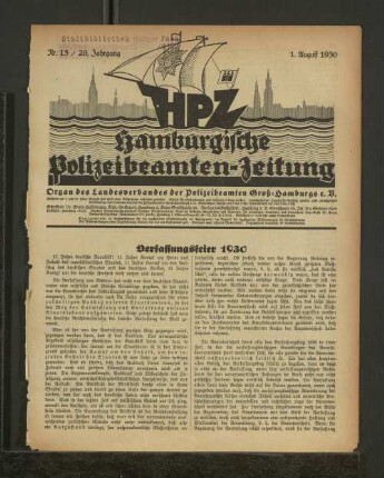 Verfassungsfeier 1930