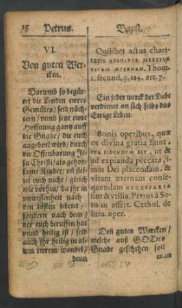 VI. Von guten Wercken