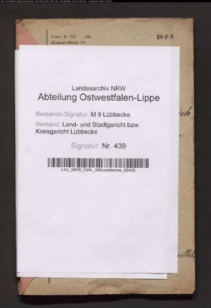 Erblasser: Dieckmeyer, Johann Heinrich Wilhelm: