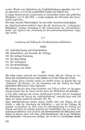 107. Individualisierung und Unbestimmtheit