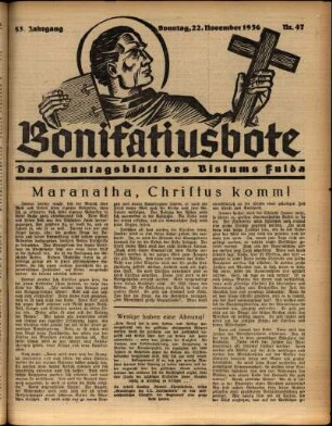 Ausgabe vom Sonntag, den 22. November 1936.