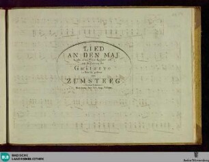 Lied An den Mai : Komm aller Wesen Freude; mit Begleitung der Guitarre