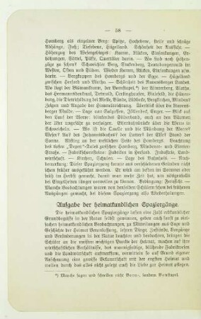 Aufgabe der heimatkundlichen Spaziergänge