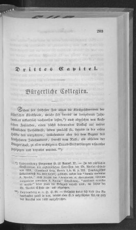 Drittes Capitel. Bürgerliche Collegien.