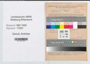 Entnazifizierung Andreas Genuit, geb. 11.08.1882 (Haendler)
