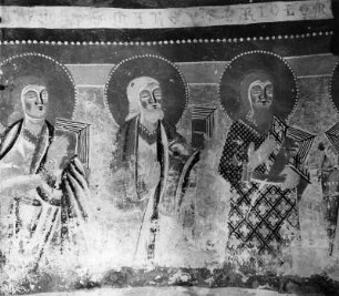 Apostelgruppe : Apostelgruppe. Fresko (1176/1300). Maria Wörth, Winterkirche, Apsis