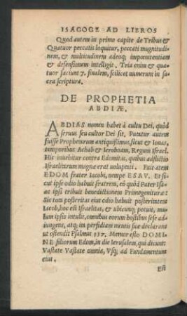 De Prophetia Abdiae.