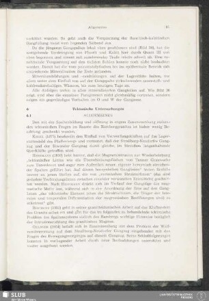 6 Tektonische Untersuchungen