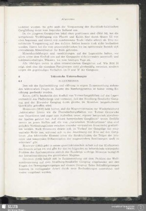 6 Tektonische Untersuchungen