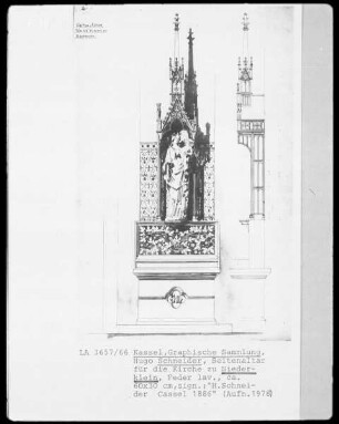 Stadt Allendorf, Niederklein: Seitenaltar für die Kirche zu Niederklein
