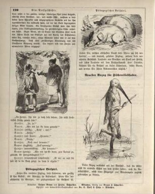 "Eine Dorfgeschichte" "Pädagogisches Beispiel" "Neuester Anzug für Fischereiliebhaber"