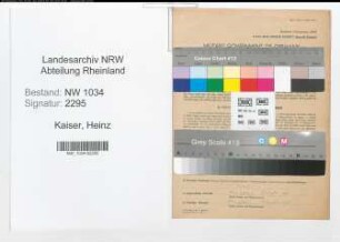 Entnazifizierung Heinz Kaiser , geb. 07.08.1910 (Oberleutnant)