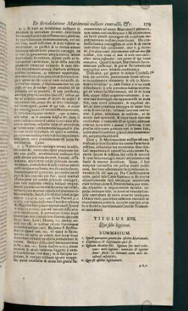159-188, Titulus XVII. Qui filii sint legitimi - Titulus XXI. De secundis nuptiis
