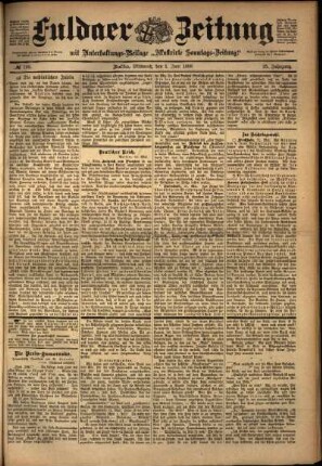 Ausgabe vom Mittwoch, den 01. Juni 1898.