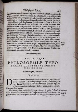 De elemento ignis, Tractatus I.