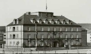 Dresden-Trachau, Industriestraße 40. Städtisches Güntzheim (um 1925; P. Wolf). Eingangsgebäude. Straßenansicht