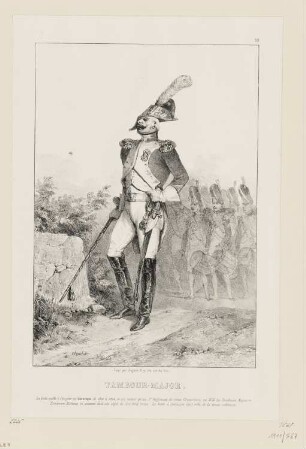 Tambour-major, Blatt 10 der Folge "Kaiser und die kaiserliche Garde"