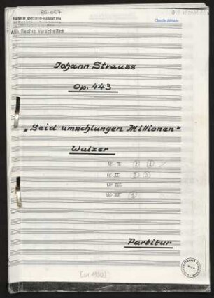 Seid umschlungen Millionen : Walzer : op. 443