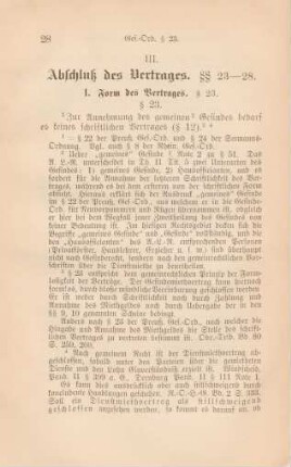 III. Abschluß des Vertrages