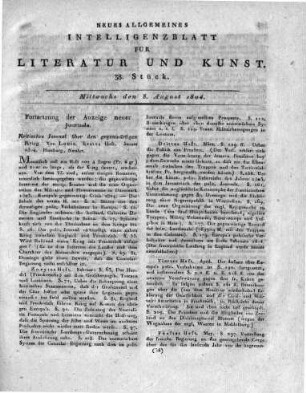 1804-08-08 : 38. Stück