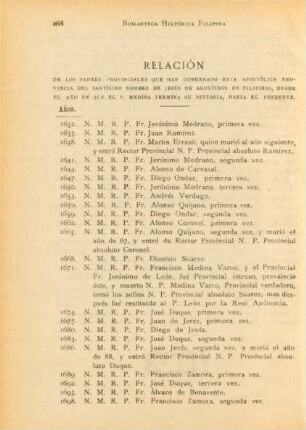 Relación de los Padres provinciales que han gobernado esta apostólica ...