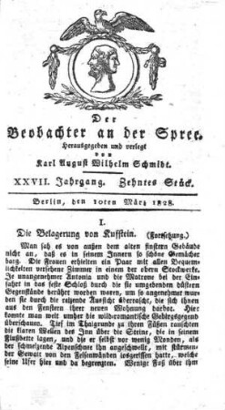 10. Stueck, 10. Maerz 1828