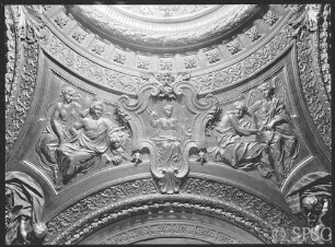Berlin, Schloss Berlin, Schlüter, Drap d´or Kammer, Deckenrelief, R.: 796.