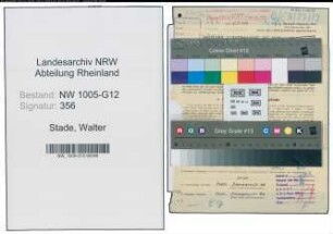 Entnazifizierung Walter Stade , geb. 22.04.1896 (Ingenieur)
