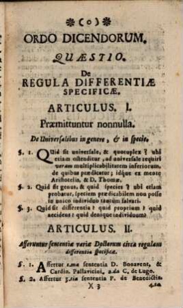 Regula Fideliter Indicans Diversitatem Rerum Specificam