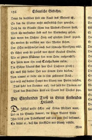 Der Sterbenden Trost in ihrem sterbenden Heiland.