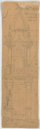 Thiersch, Friedrich von; München; Palais Bernheimer - Dachreiter (Ansicht)