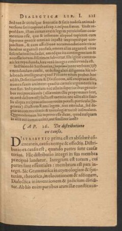 Cap. 26. De distributione ex causis.
