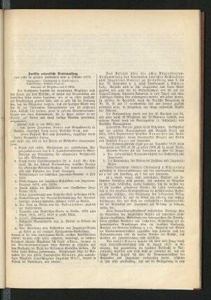 Zwölfte ordentliche Versammlung vom 4. Oktober 1879